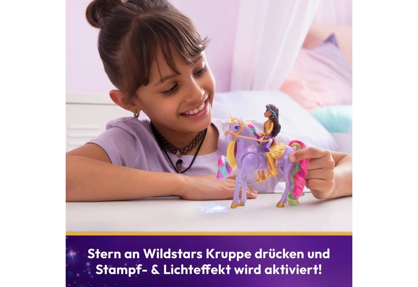 Spin Master Anziehpuppe Unicorn Academy Sophia & Light Magic Wildstar Bunt