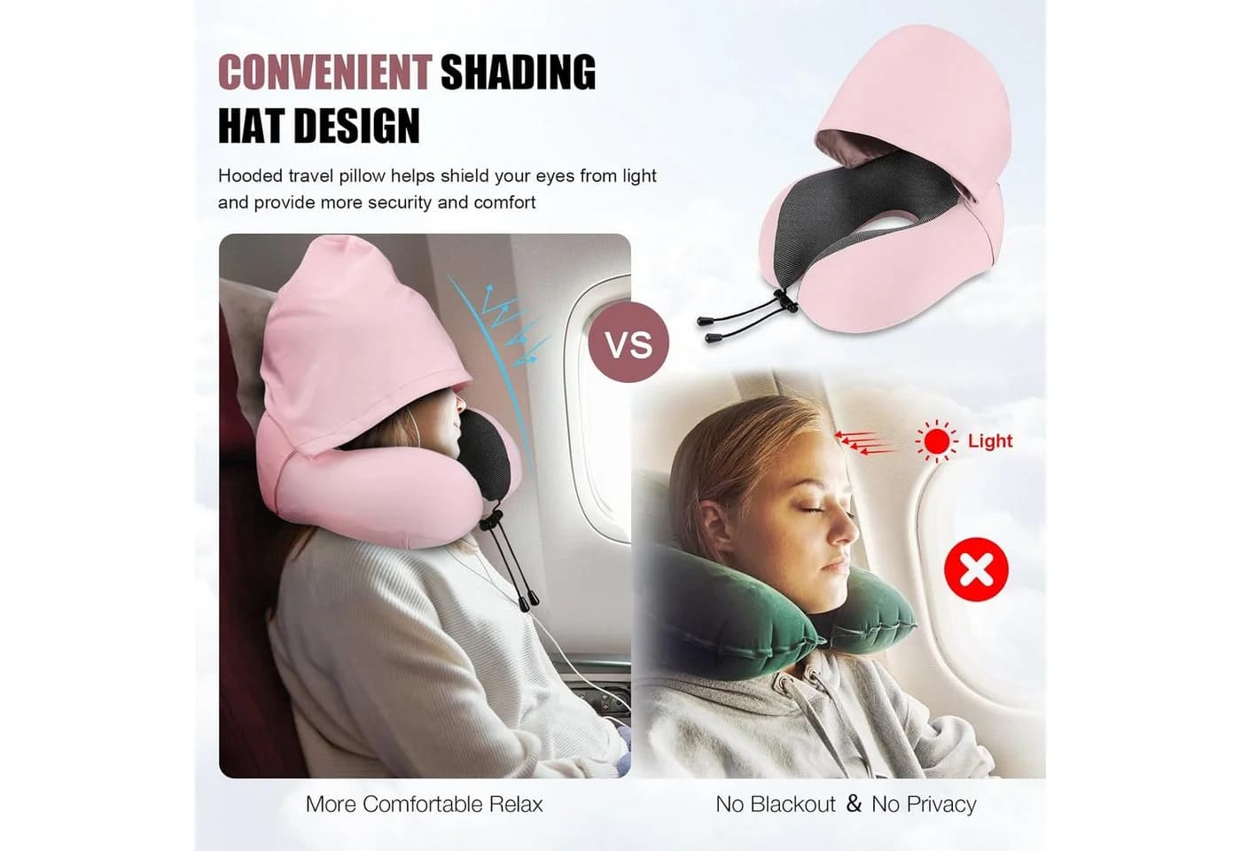 U-förmiges Reisekissen aus Memory Foam