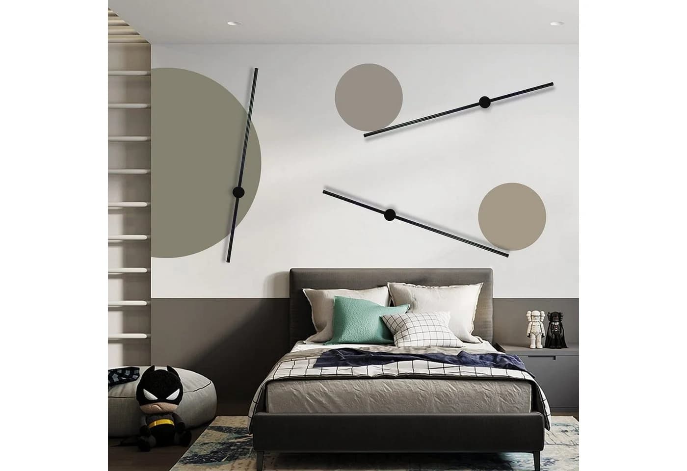 ZMH LED Wandleuchte 8W 100CM RGB mit Fernbedienung