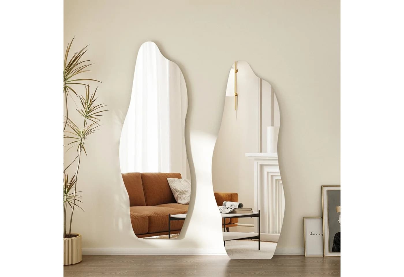 HOPIBATH Asymmetrischer Ganzkörperspiegel 165x60 cm