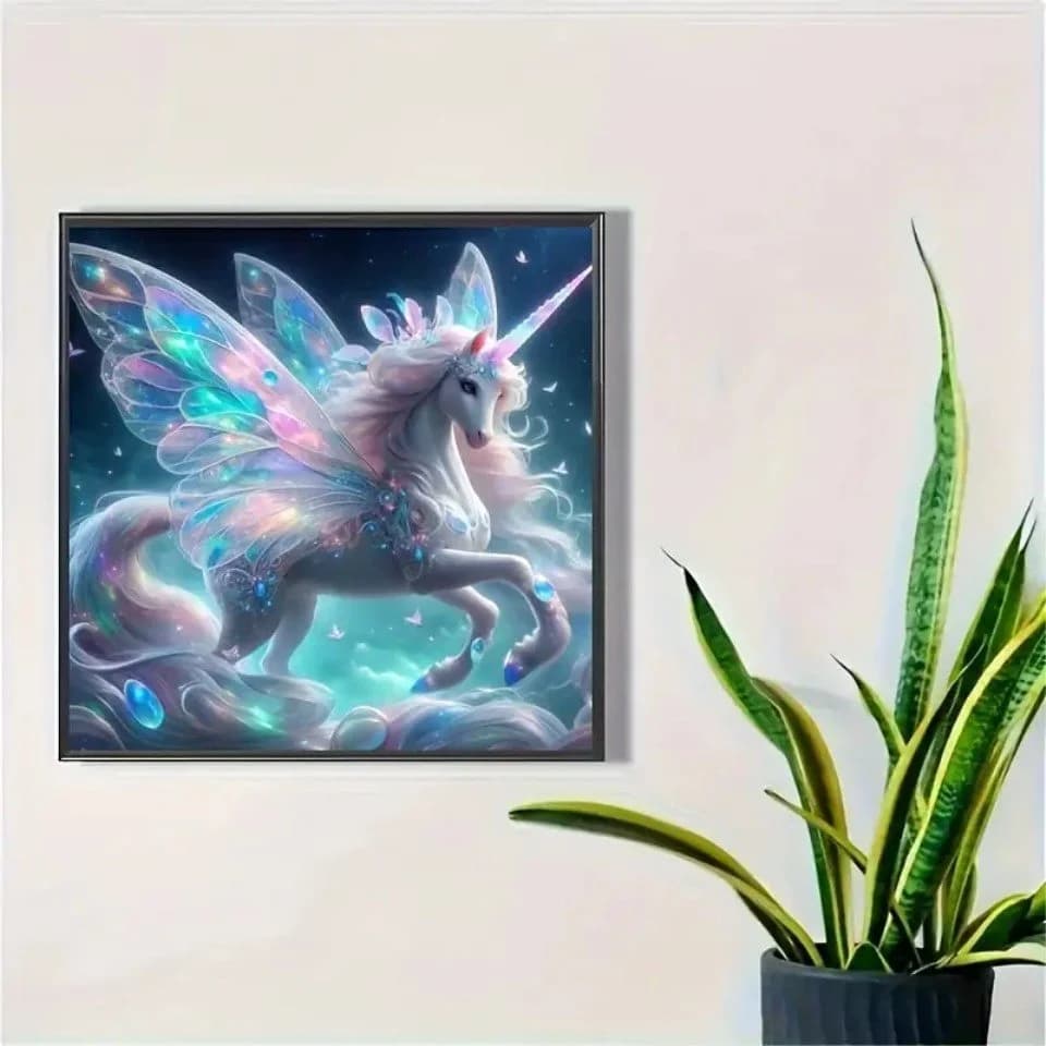 Venicce Love Kreativset Diamond Painting Bilder, 5D Diamant Painting Malerei Set – Einhorn