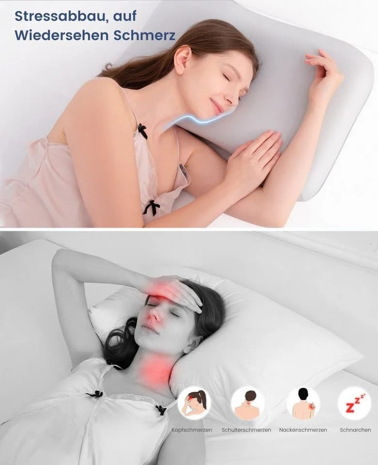Ergonomisches Nackenstützkissen aus Memory Foam