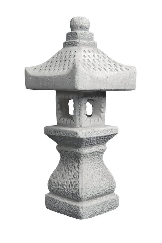 gartendekoparadies.de Japanische Steinlaterne Grau Tachi-Gata