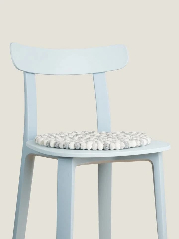 myfelt Stuhlkissen Filzkugel Sitzauflage 36 cm, 100 % Schurwolle