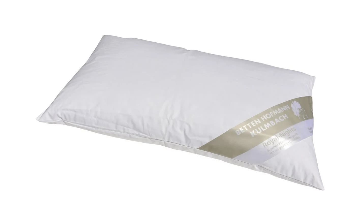 Kuschelweiches Kopfkissen aus Baumwolle und Daunen