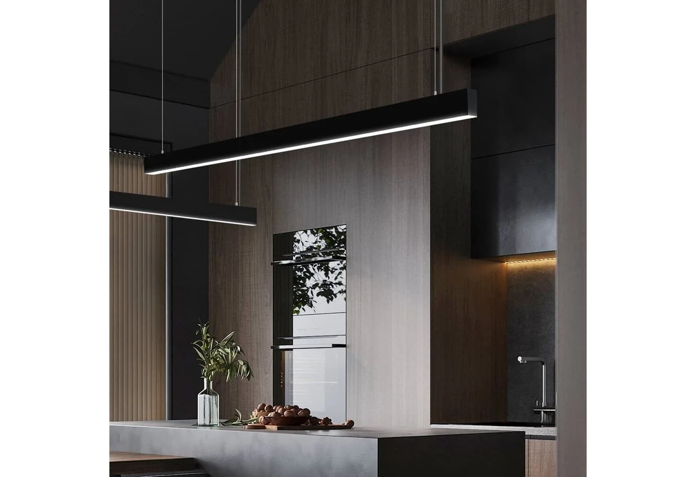 ZMH LED Pendelleuchte Esstisch Hängelampe Dimmbar Modern mit Fernbedienung LED fest integriert Tageslichtweiß