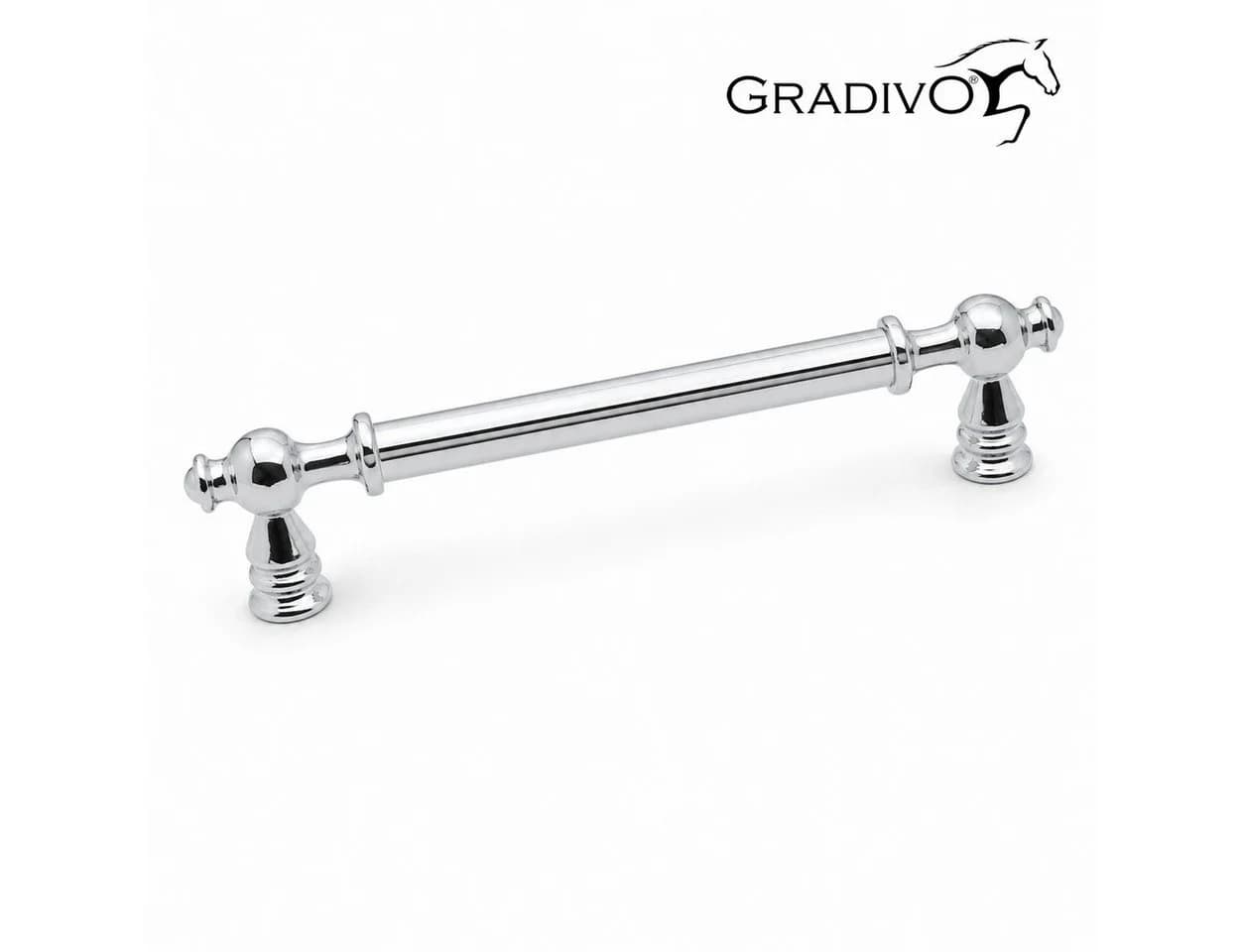 Gradivo Möbelgriff 952 Bügelgriff Chrom 96 mm Lochabstand