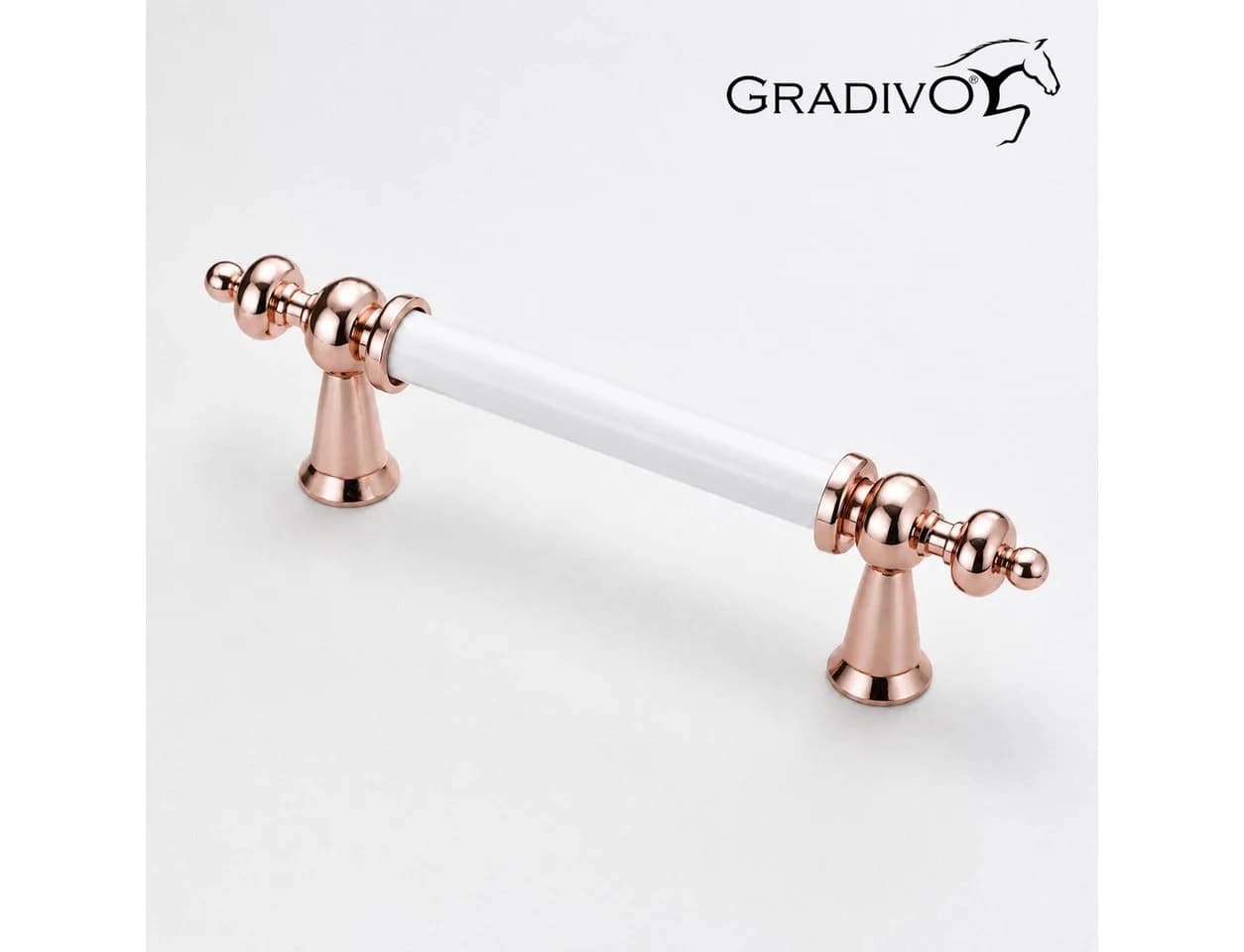Gradivo Möbelgriff 302 Rose-Weiß Bügelgriff 96 mm