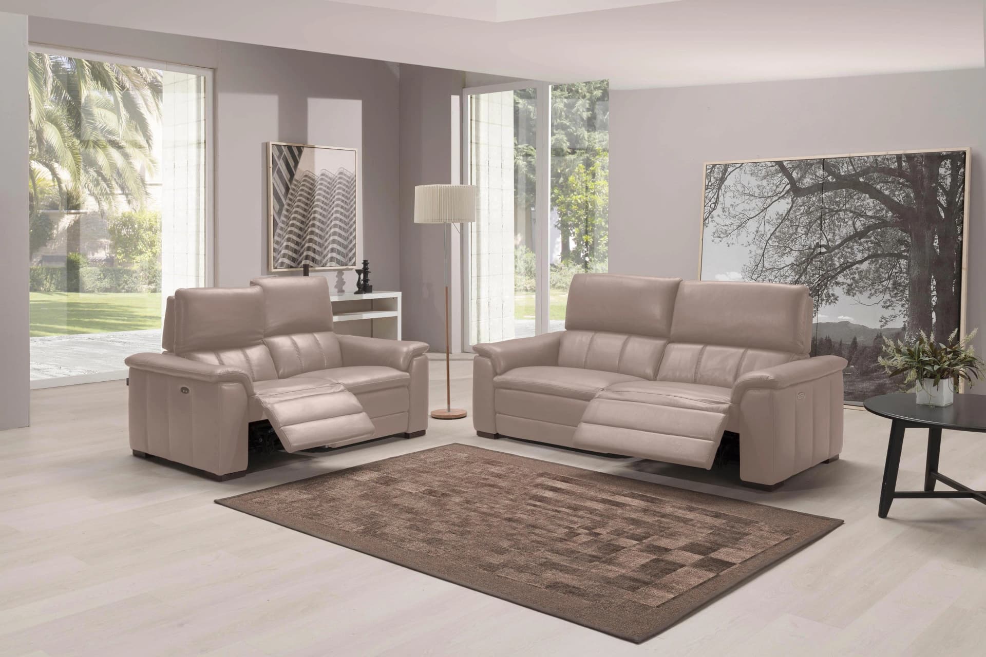 EGOITALIANO Polstergarnitur Capucine Beige Relaxfunktion