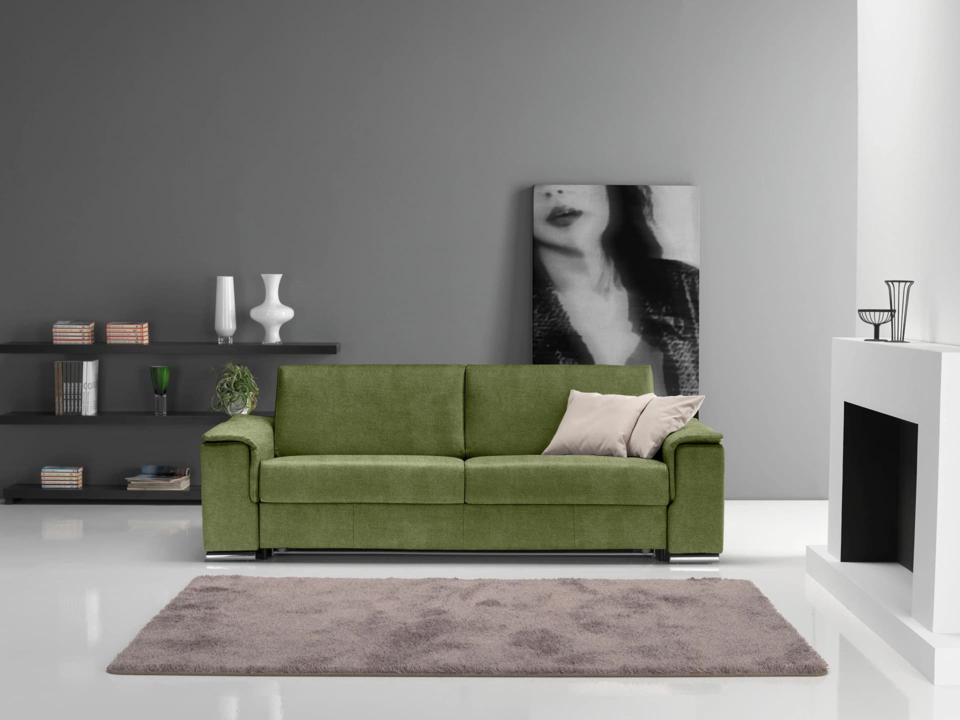 EGOITALIANO Cecilia 2,5-Sitzer Sofa Grün Modern