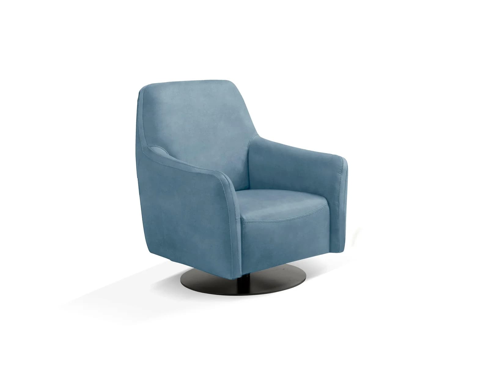 Egoitaliano Felicity Drehsessel mit Wippfunktion, kompakt und bequem, Loungesessel, blau