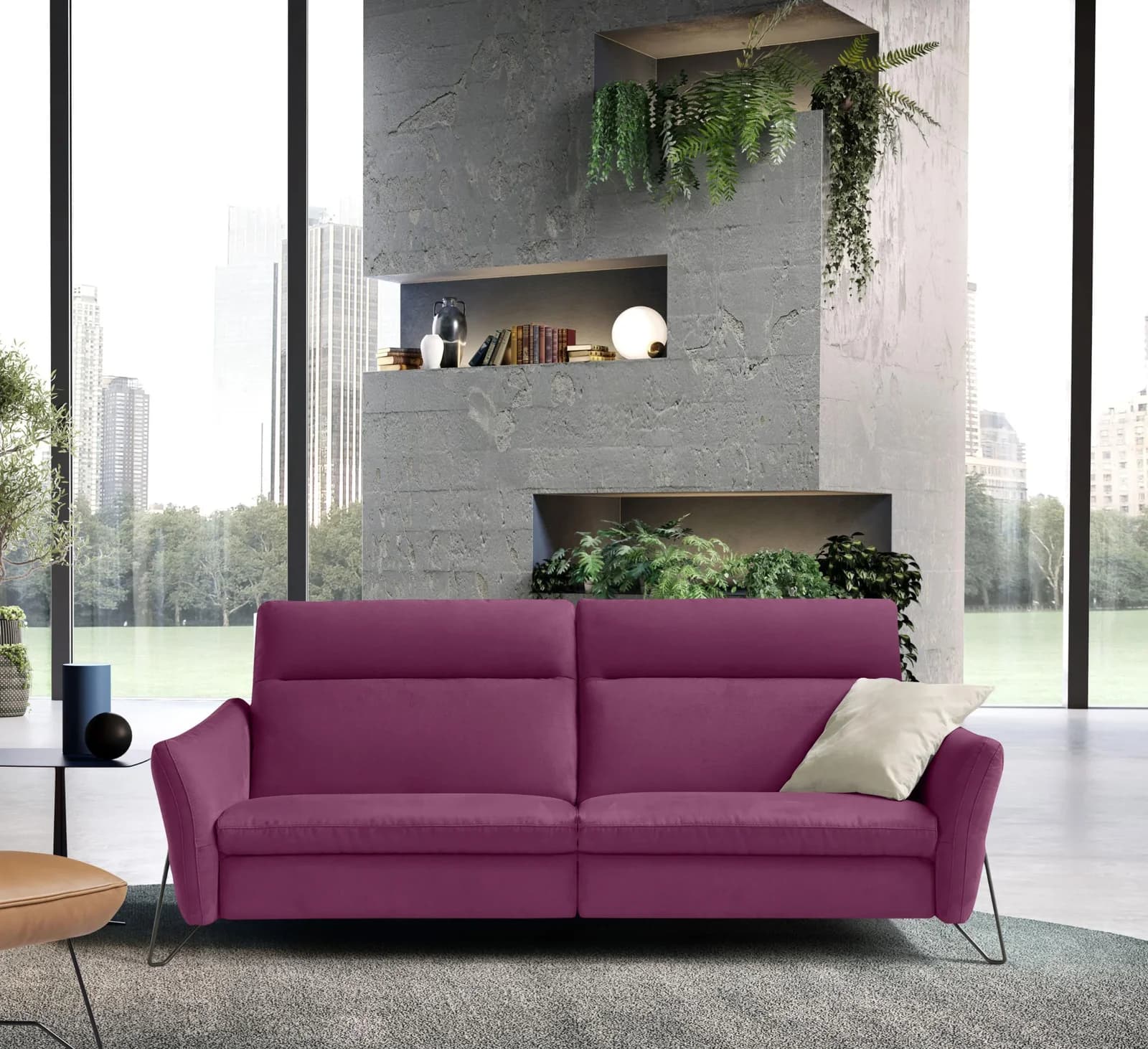 EGOITALIANO Gaia 2-Sitzer Sofa Fuchsia Relax