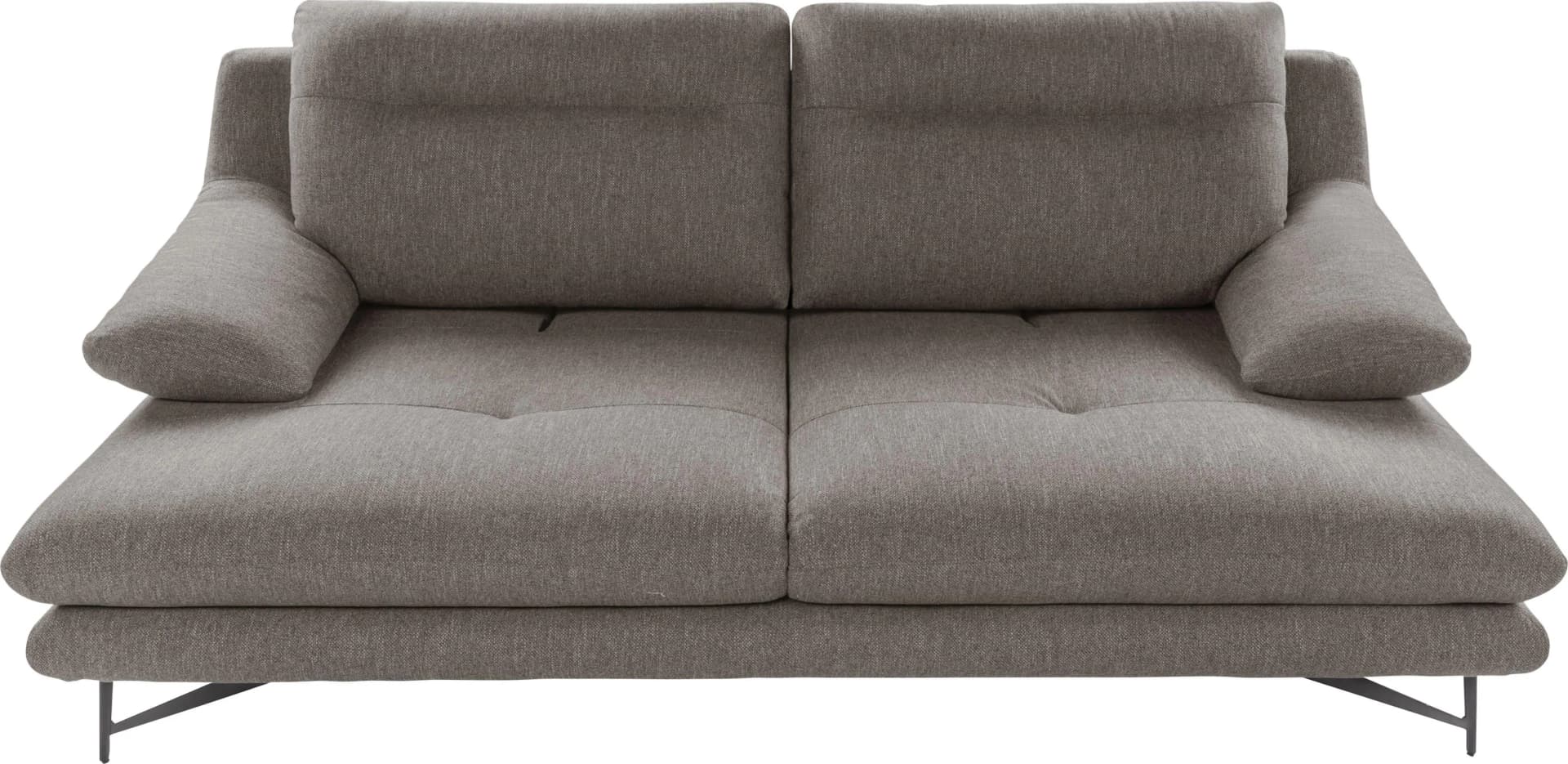 CALIA ITALIA Cezanne 2,5-Sitzer Sofa Grau mit Sitztiefenverstellung