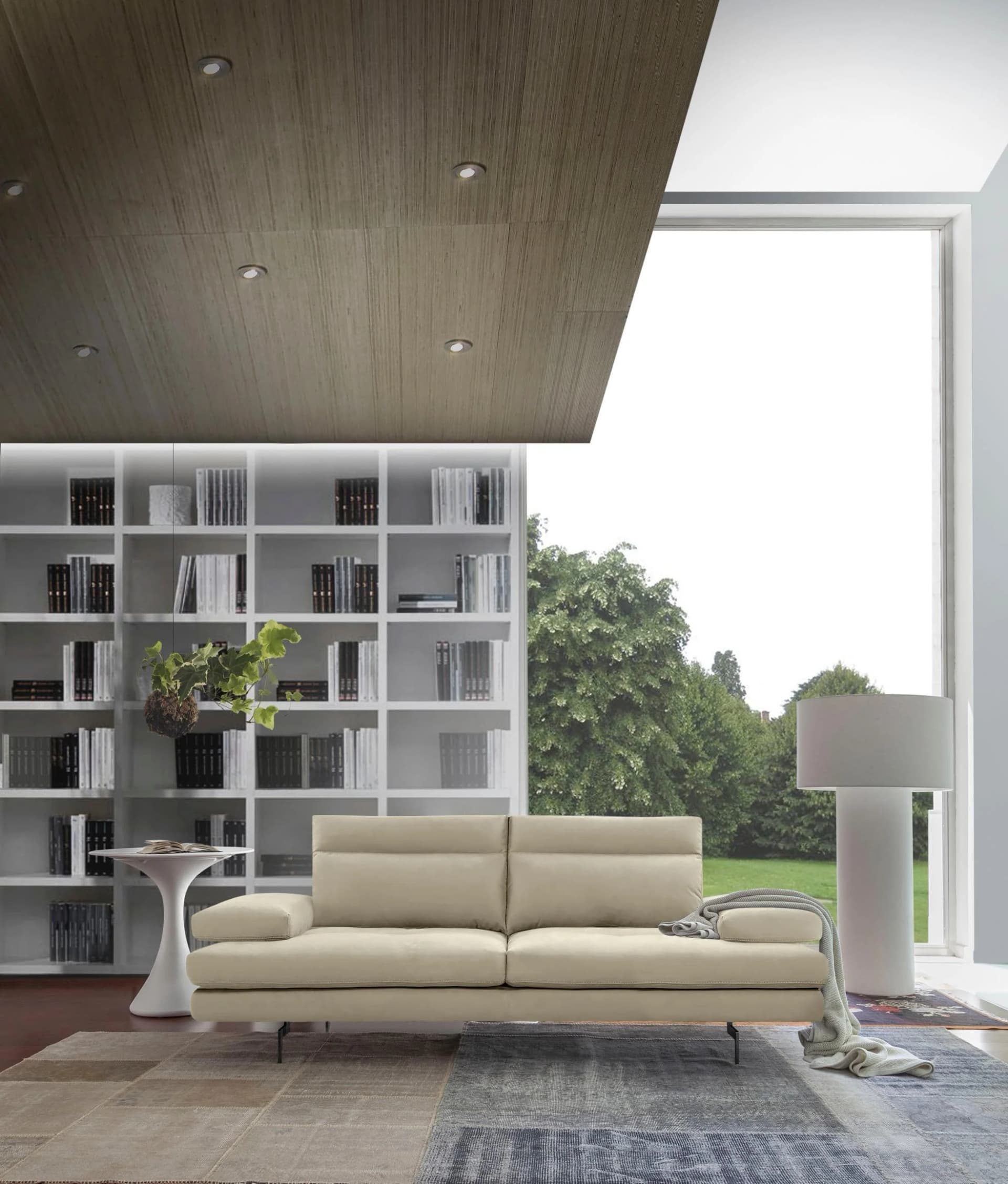 CALIA ITALIA Toby Wing Designsofa 3-Sitzer Beige