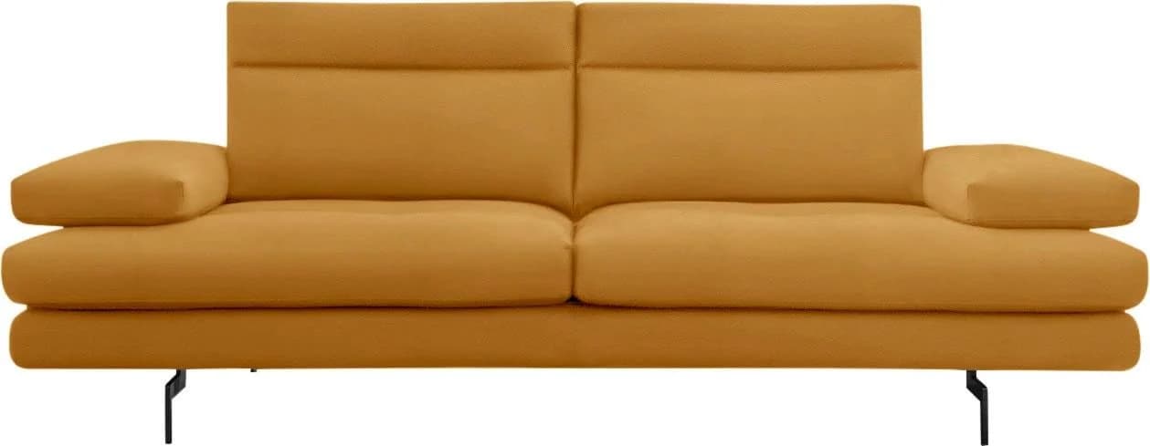 CALIA ITALIA Toby Wing 3,5-Sitzer Designsofa Orange Leder