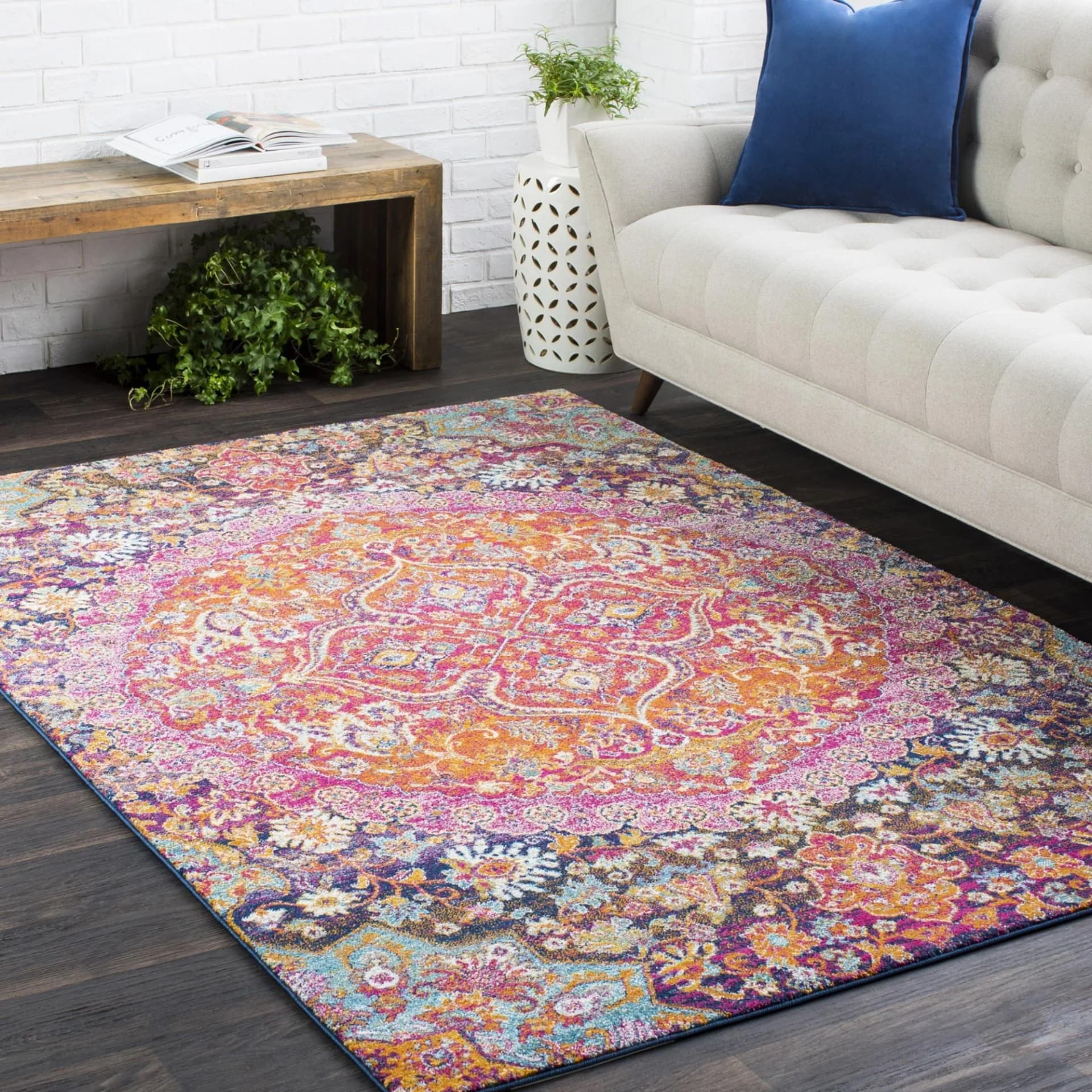 LIVABLISS Teppich TARASCON Rot Orientalisch Vintage Boho