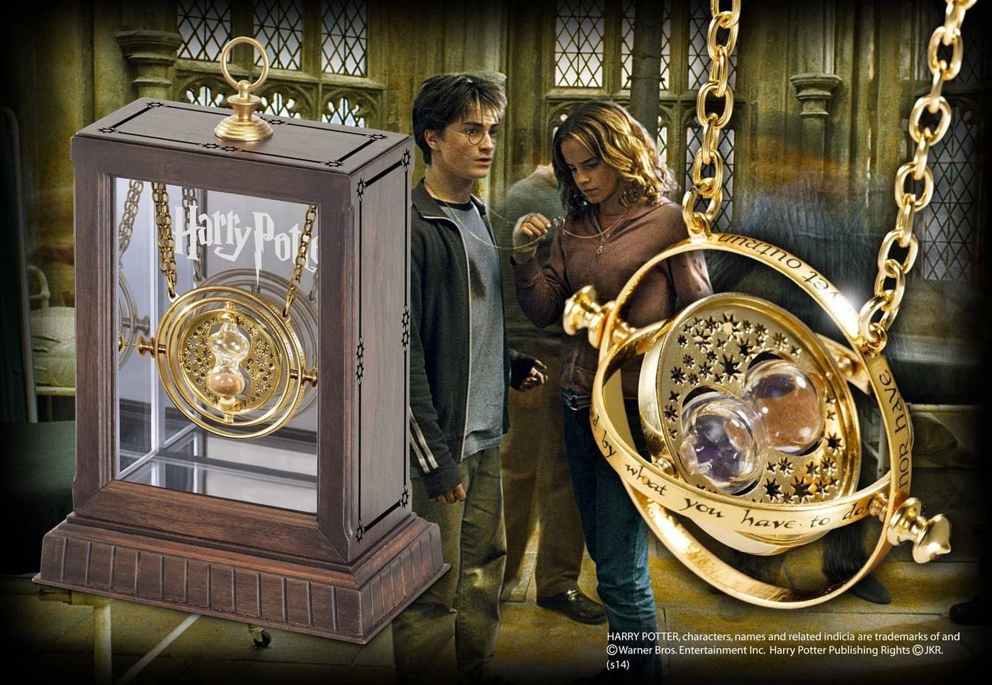 The Noble Collection Zeitumkehrer Harry Potter 24 Karat vergoldet