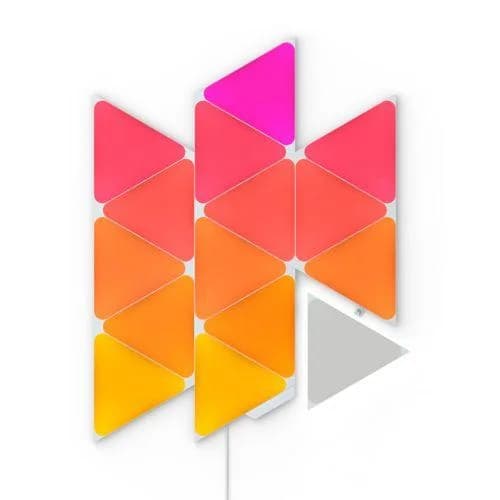 Nanoleaf LED Panel Triangles, Dimmfunktion, LED fest integriert, Farbwechsler, Starter Kit - 15 PK, Modulares Stecksystem, Smarte Technologie