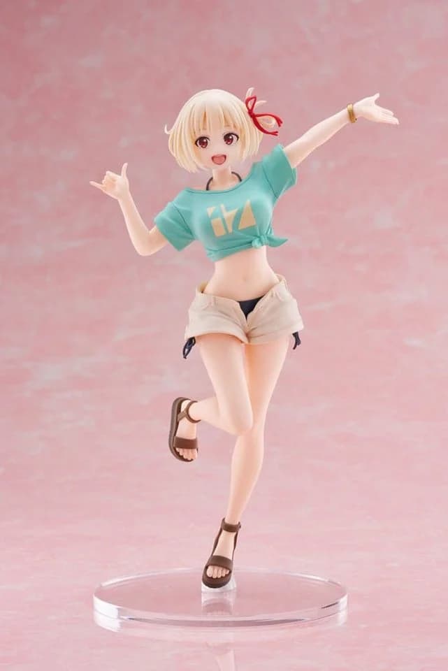 Taito Prize Lycoris Recoil Coreful Chisato Nishikigi Hawaiian Ver. 18 cm