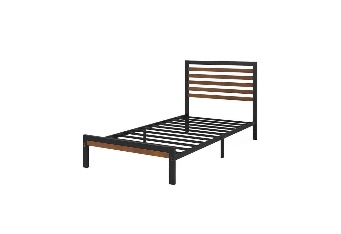 ZINUS Bettgestell Kai Bambus Metall 90x200 cm