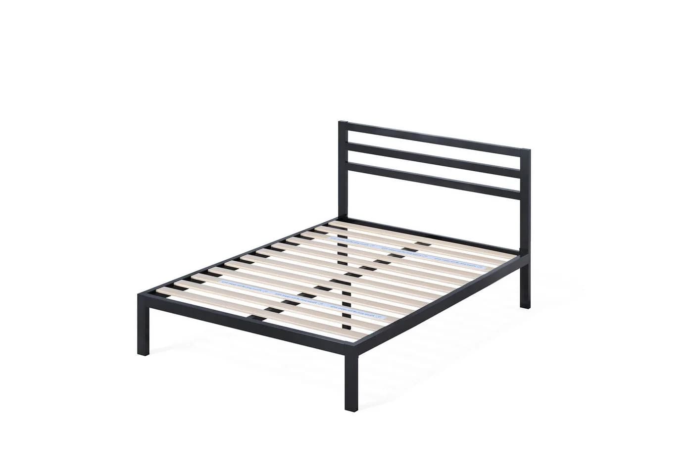 ZINUS Mia Metallbett mit Kopfteil 140x200 cm Schwarz
