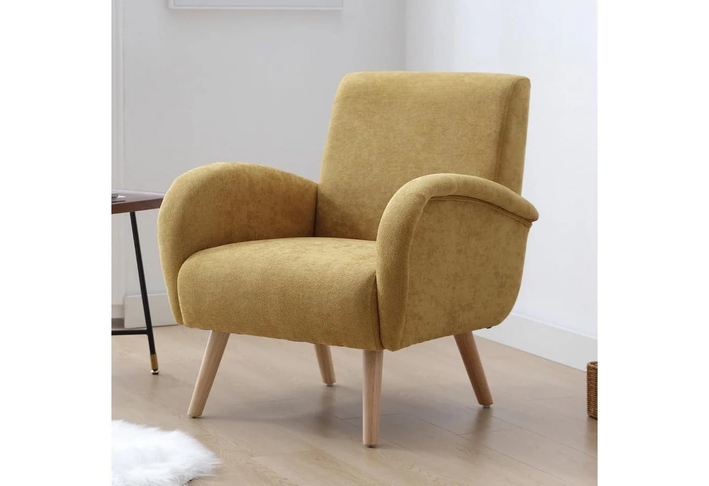 WAHSON OFFICE CHAIRS Sessel Retro Polstersessel Gelb
