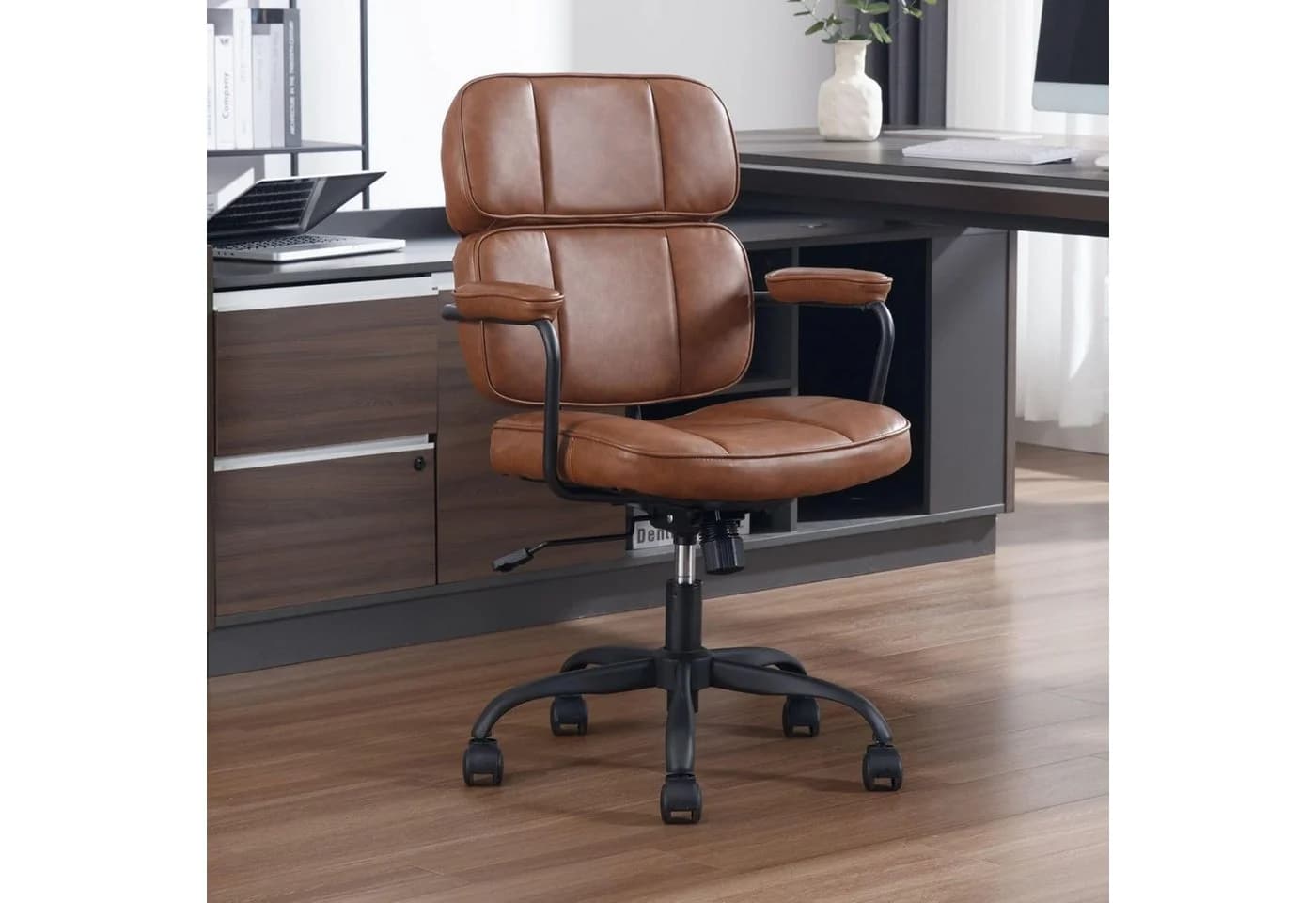 WAHSON OFFICE CHAIRS Schreibtischstuhl PU-Leder Ergonomisch