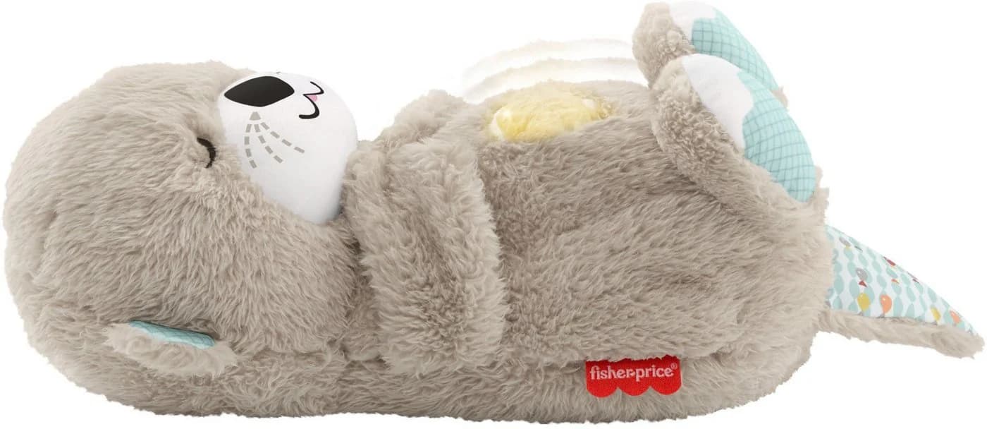 Fisher-Price® Plüschfigur Schlummer-Otter Einschlafhilfe Grau