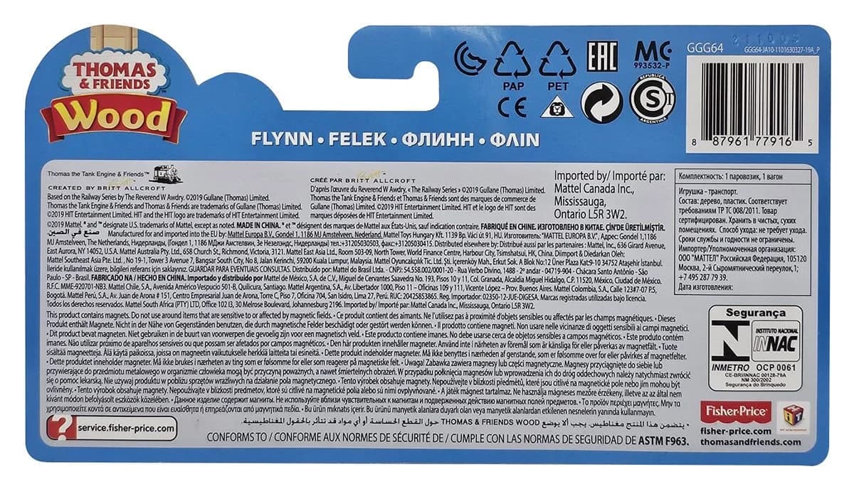 Fisher-Price® Spielzeug-Lokomotive Thomas & Friends GGG64 Holz Lokomotive Flynn