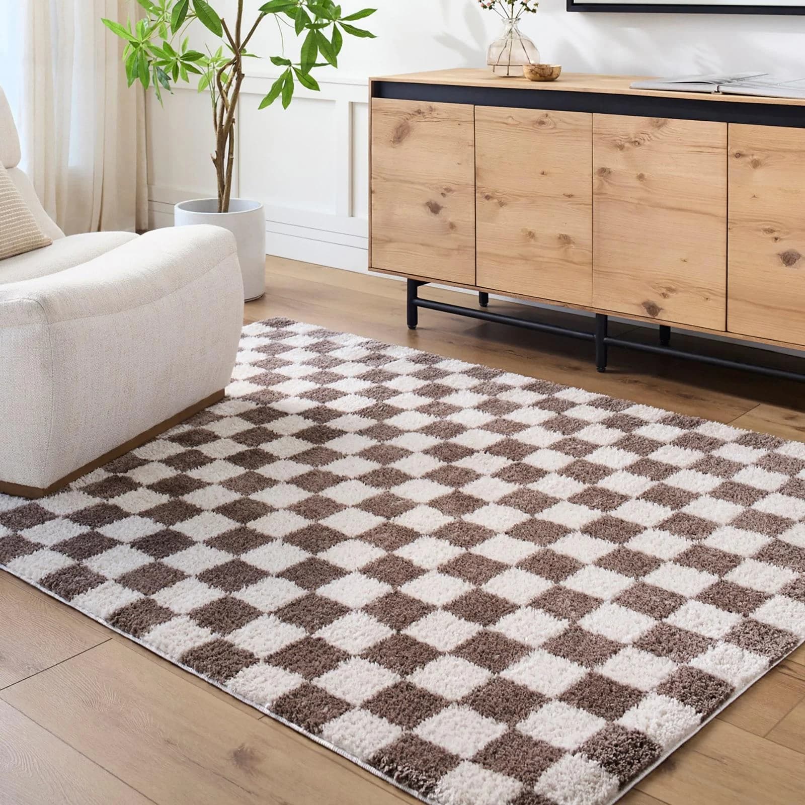 LIVABLISS SERAC Teppich Braun Skandinavisches Design