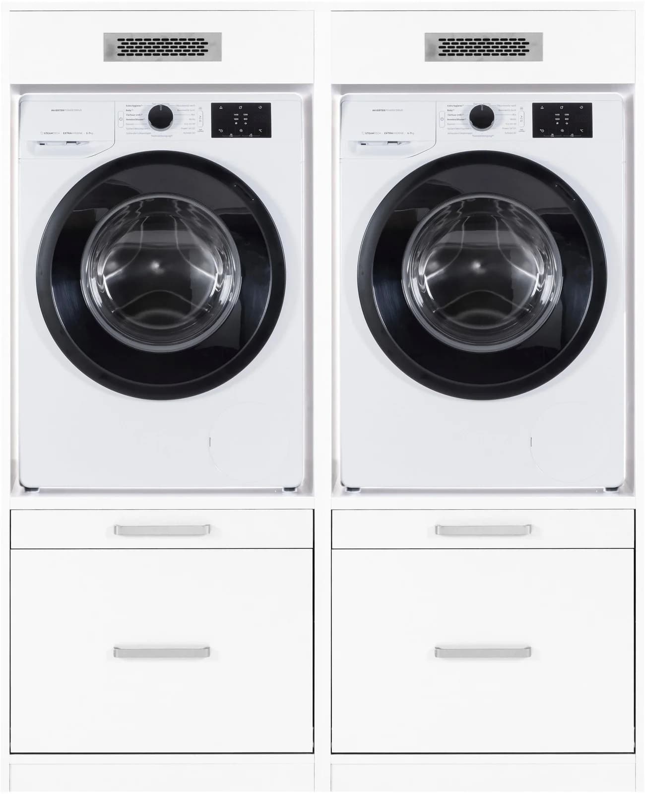 INTER LINK Norela Geräteschrank-Set Weiß mit Softclose