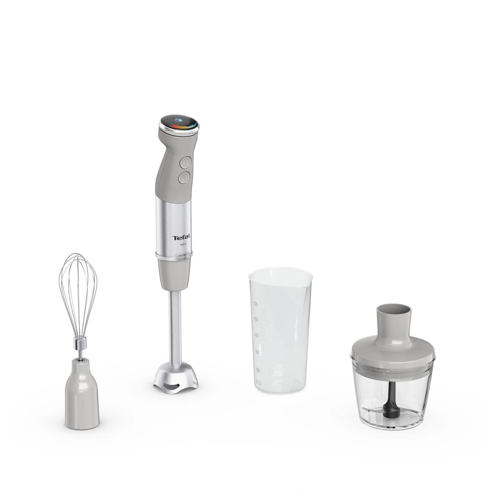 TEFAL Stabmixer HB673B Quickchef+ Grau 20 Geschwindigkeitsstufen