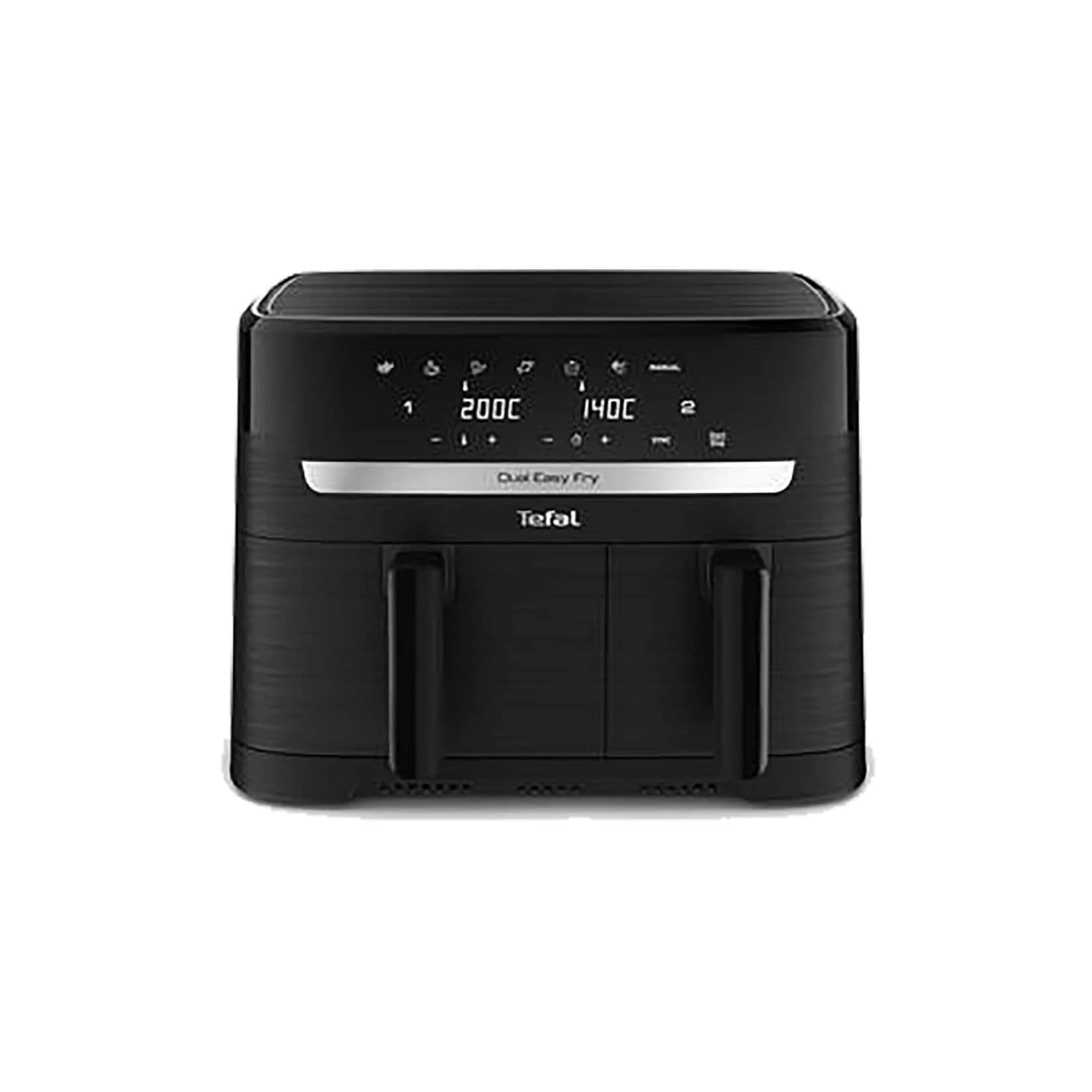 Tefal Dual Easy Fry Essential EY901N Doppelkammer-Heißluftfritteuse 8,3 l