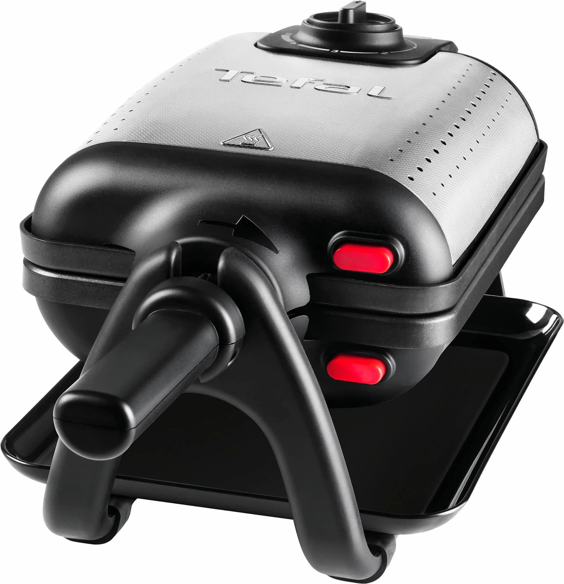 TEFAL Waffeleisen WM756D Kingsize Schwarz Edelstahl