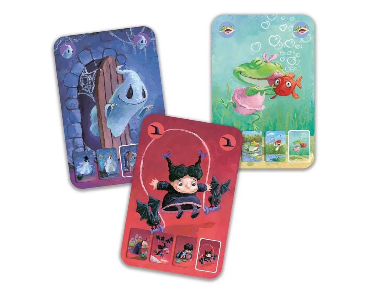 Djeco Kartenspiel Mini Family Quartettspiel für Kinder ab 4 Jahren