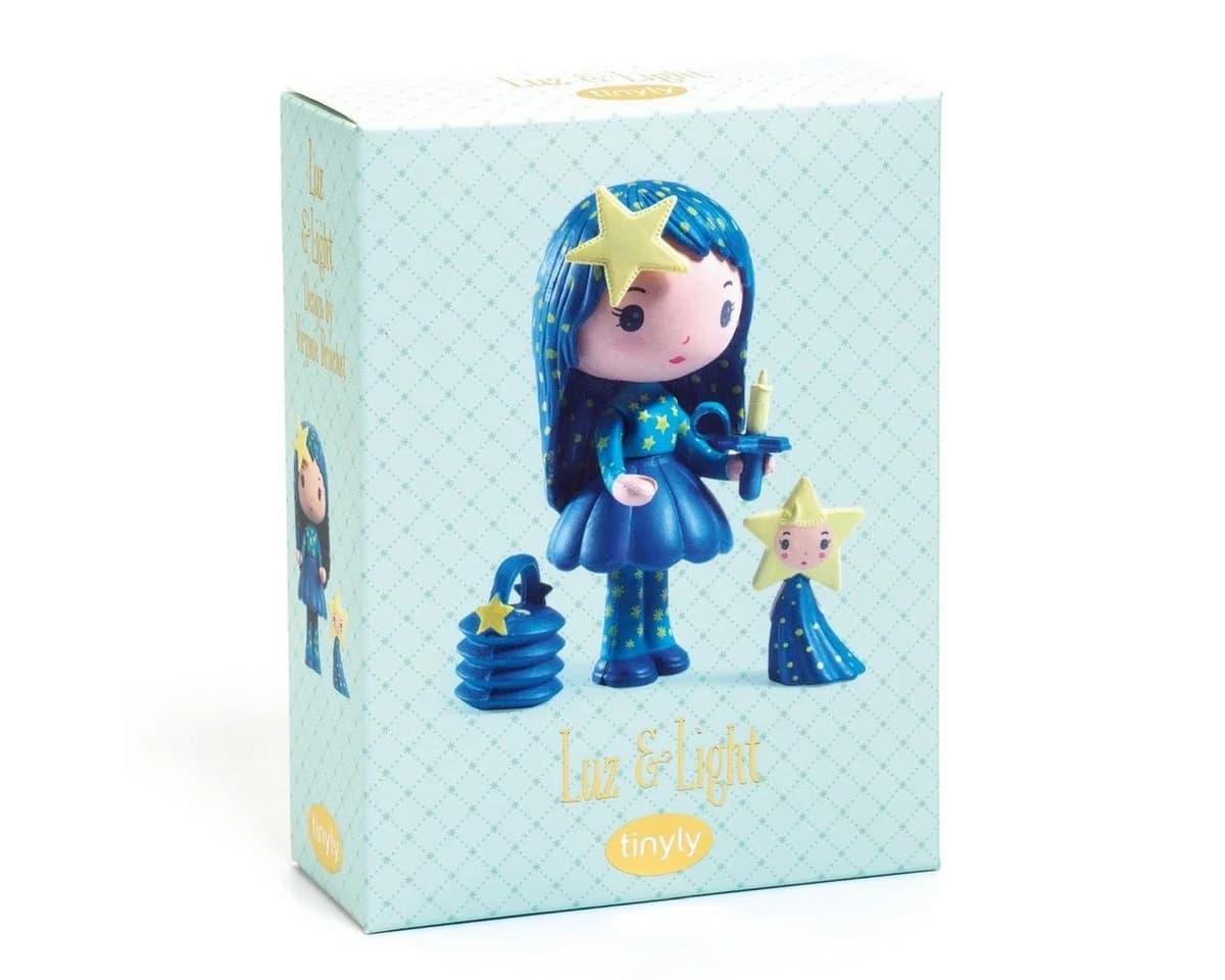 Djeco Spielfigur Tinyly Luz & Light blau Set