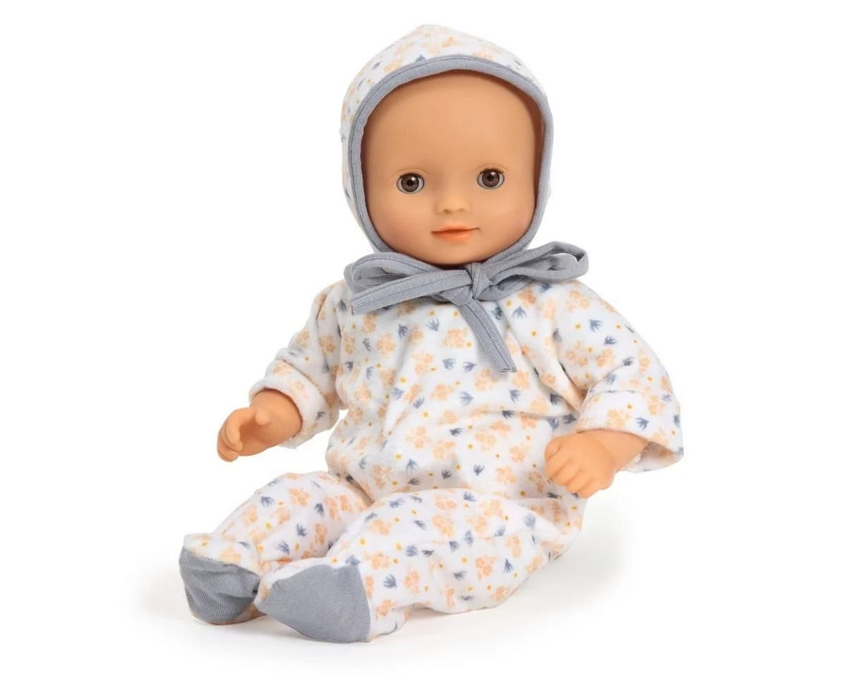 DJECO Puppenkleidung POMEA Kuscheliger Puppenschlafanzug Paloma mit Häubchen