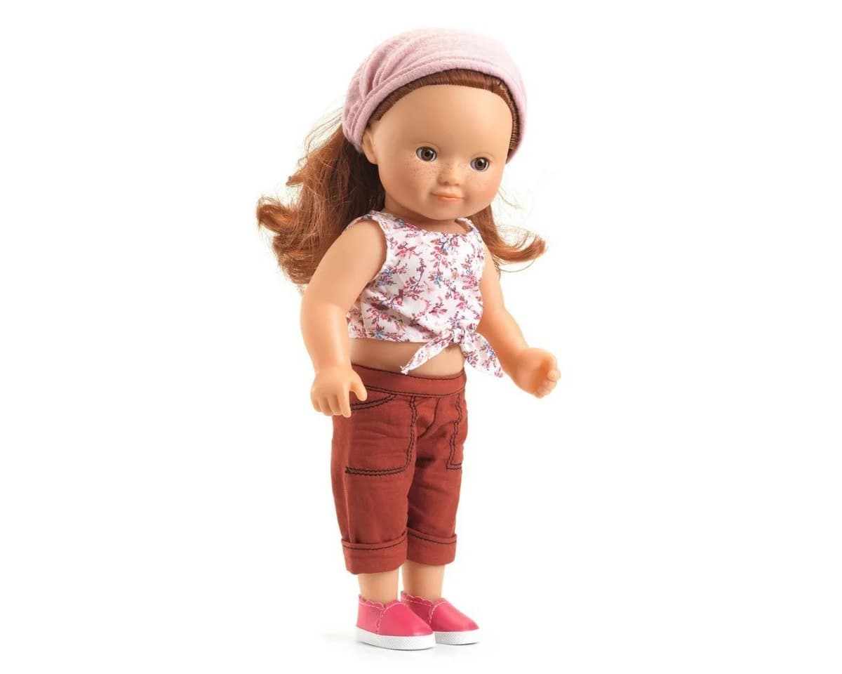 DJECO Puppenkleidung Pomea Set Lovely Burgundy für Puppen von 32 cm