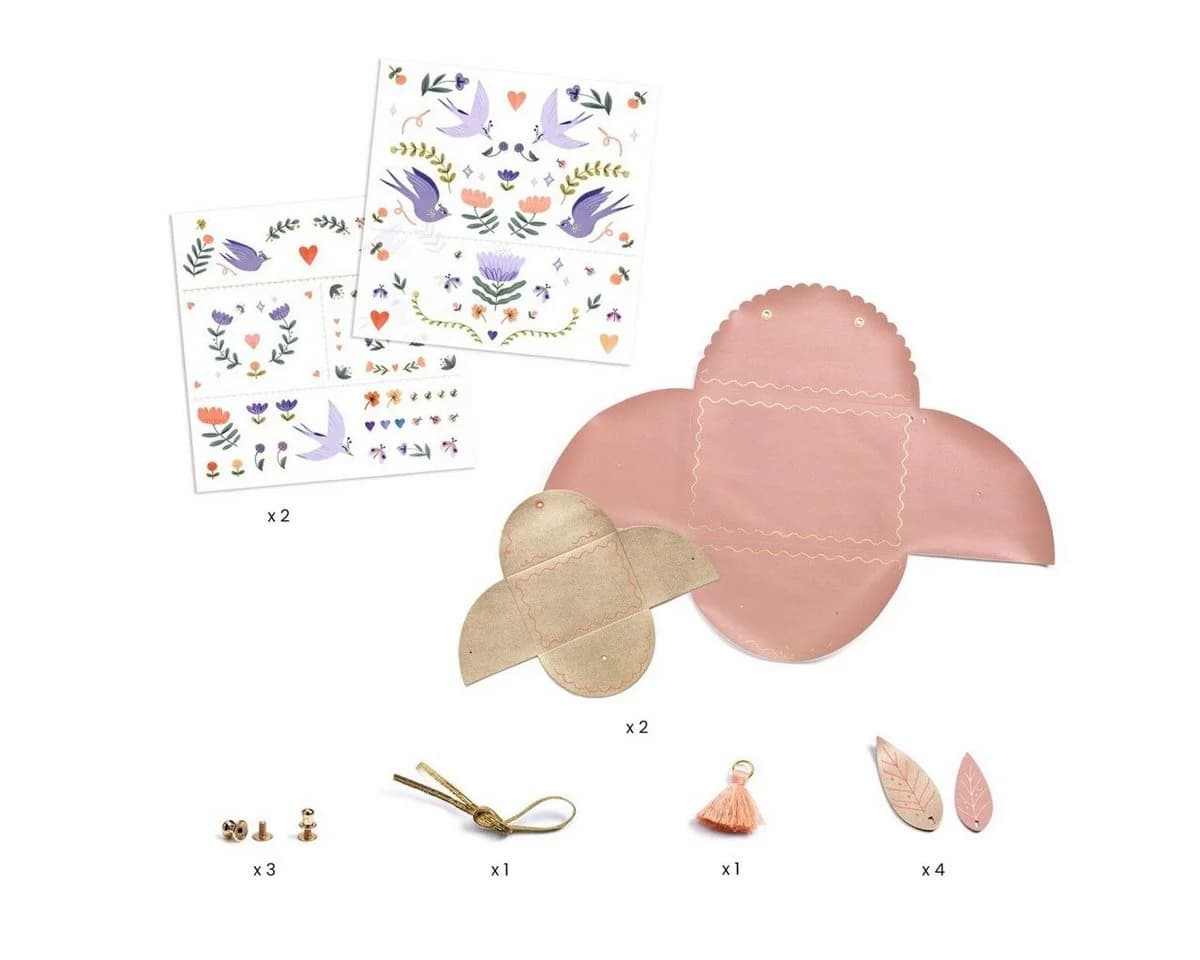 DJECO DIY Bastelset Handtäschchen & Geldbörse Fashionista