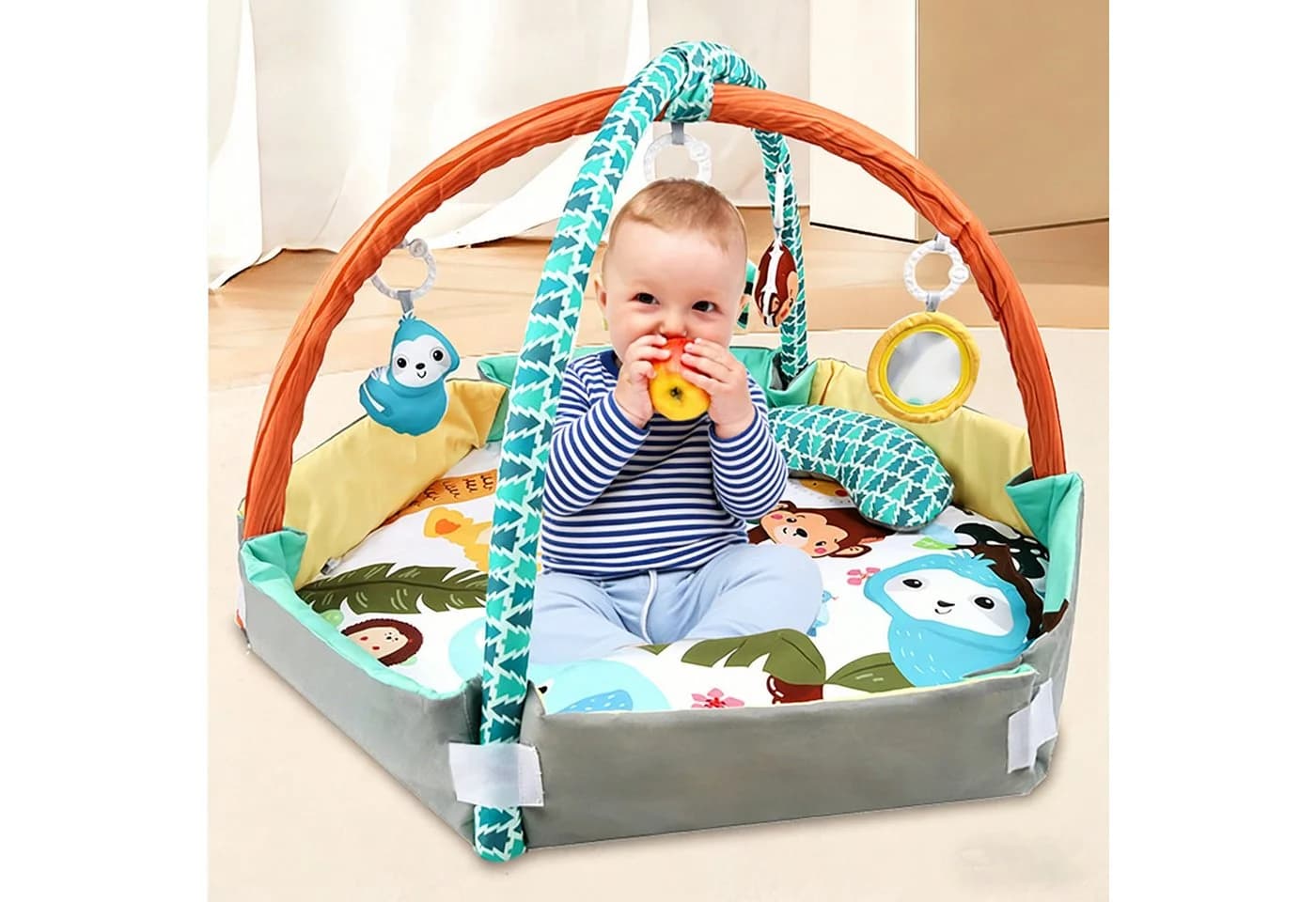 Insma Spielbogen Baby Gym Farbspiel Spielmatte Zaun
