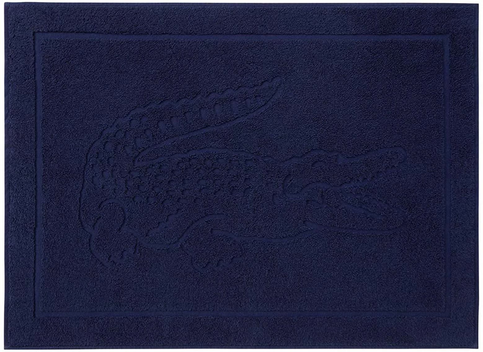LACOSTE Badematte Marine 100% Baumwolle 55x80 cm