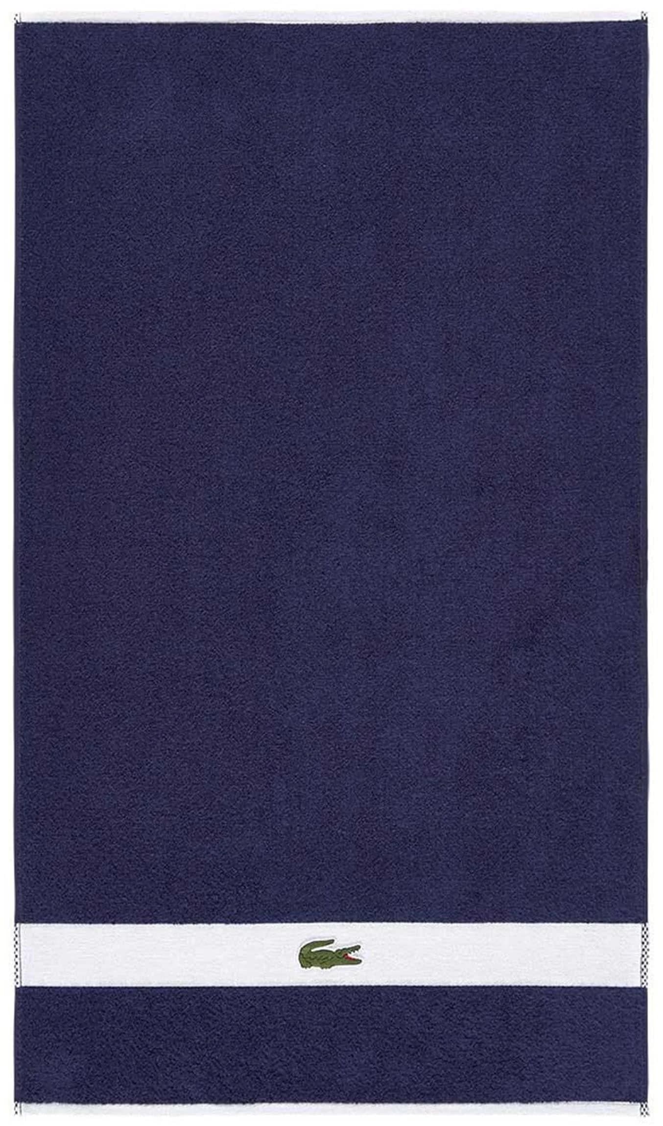 LACOSTE Handtuch LCASUAL Marine Baumwolle Frottier