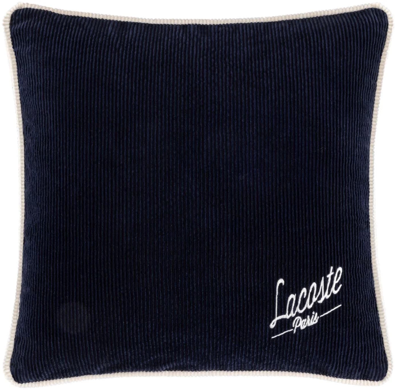 Lacoste Dekokissen L Velvet Marine 45x45cm Baumwolle