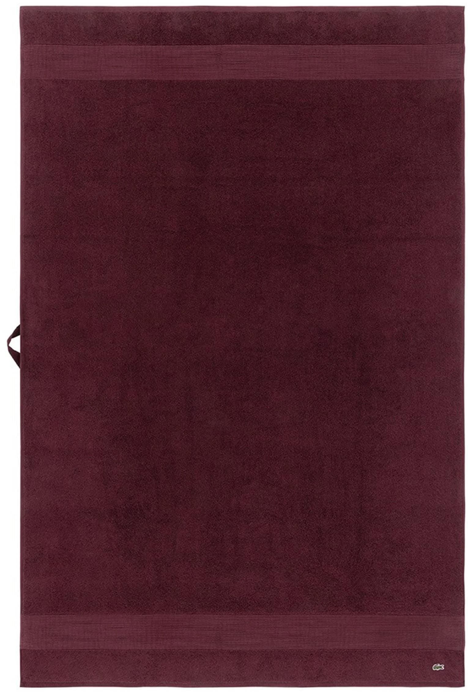 LACOSTE Badetuch LLECROCO Bordeaux Frottier Baumwolle