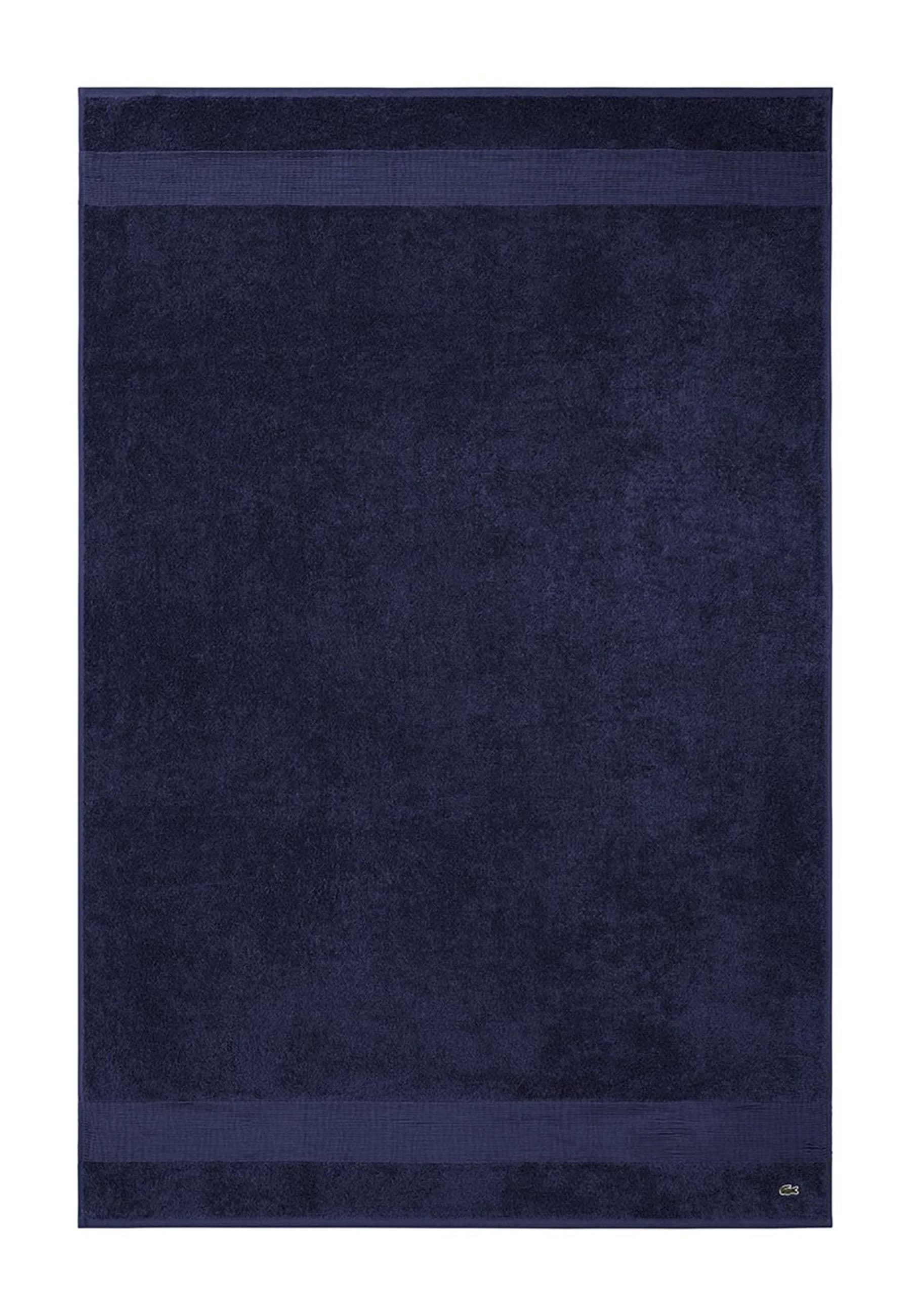 LACOSTE Badetuch LLECROCO Marine Frottier 100x150cm