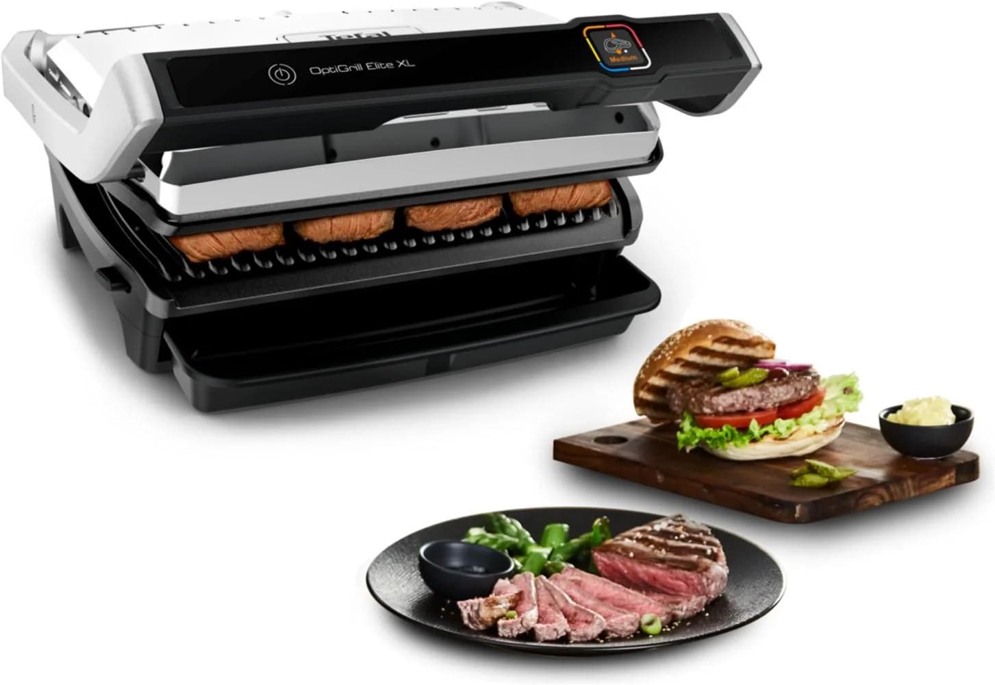 TEFAL OptiGrill Elite XL Kontaktgrill Schwarz