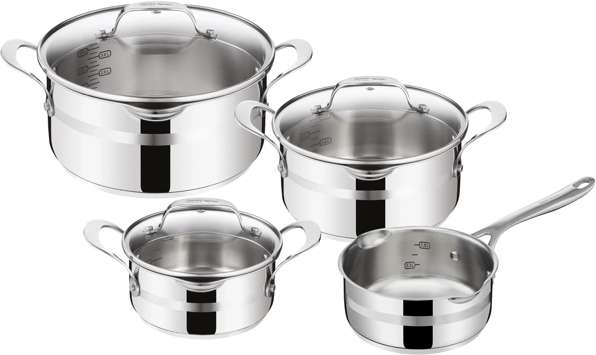 TEFAL E311S7 Jamie Oliver Cook Smart Topfset Silber Edelstahl Induktion