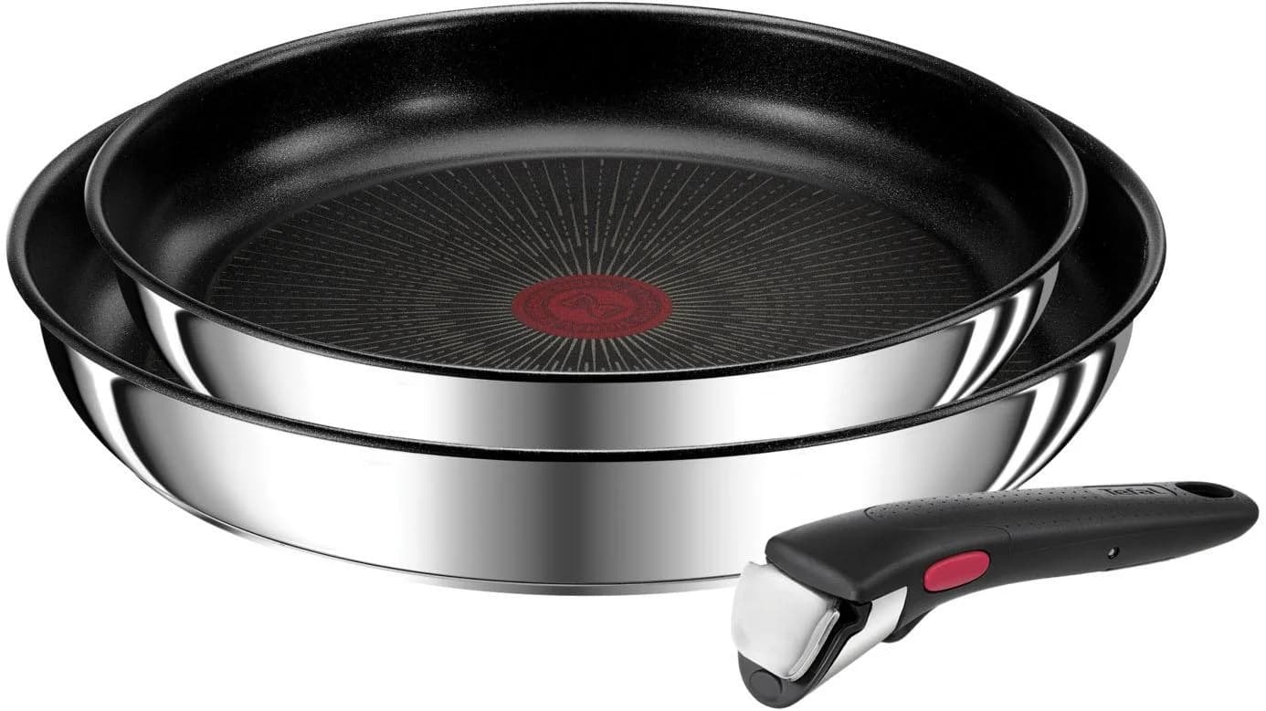 Tefal Ingenio Preference Pfannenset Antihaftversiegelung Schwarz Edelstahl