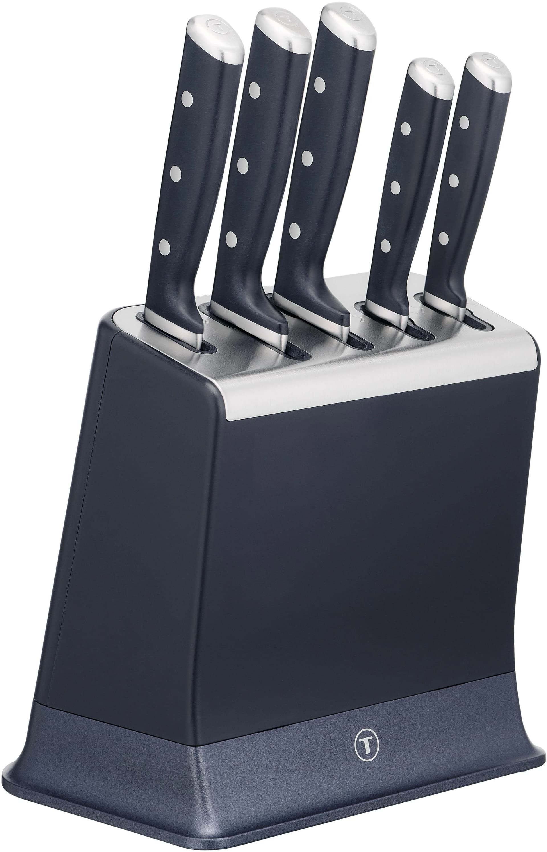 Tefal EverSharp Pro Messer-Set Dunkelblau Edelstahl Selbstschärfend