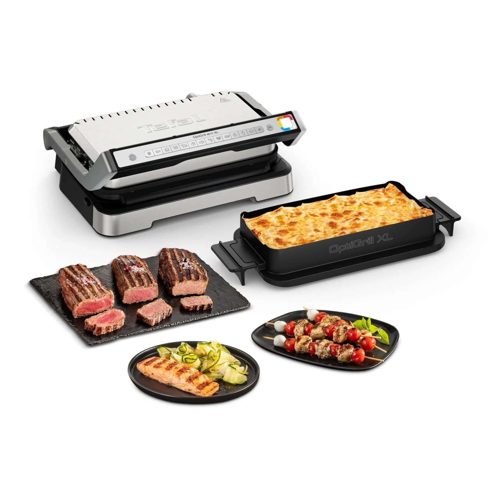 Tefal OptiGrill 4in1 XL Kontaktgrill Silber